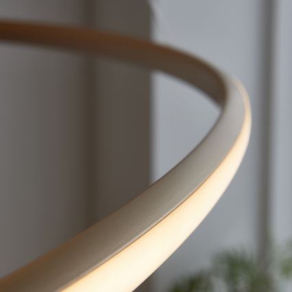 Endon 97645 - hämardatav LED-ripatslühter kaabliga TWIRL LED/131W/230V 3000K kuldne