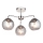 Endon 97971 - Pinnapealne lühter DIMPLE 3xE14/7W/230V läikiv kroom/suitsuhall