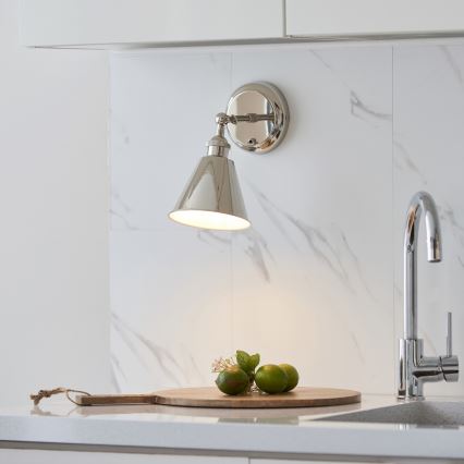 Endon 98716 - Seinavalgusti HALLE 1xE14/40W/230V, läikiv kroom