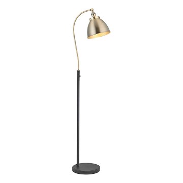 Endon 98748 - Põrandalamp FRANKLIN 1xE27/10W/230V messing/must
