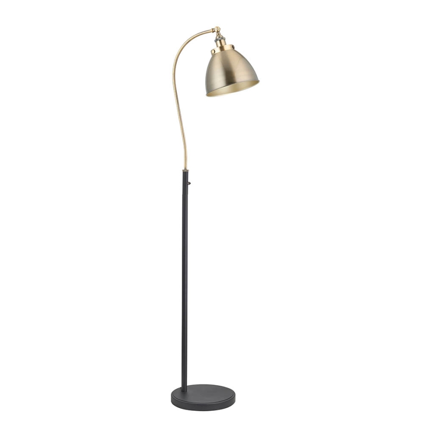 Endon 98748 - Põrandalamp FRANKLIN 1xE27/10W/230V messing/must