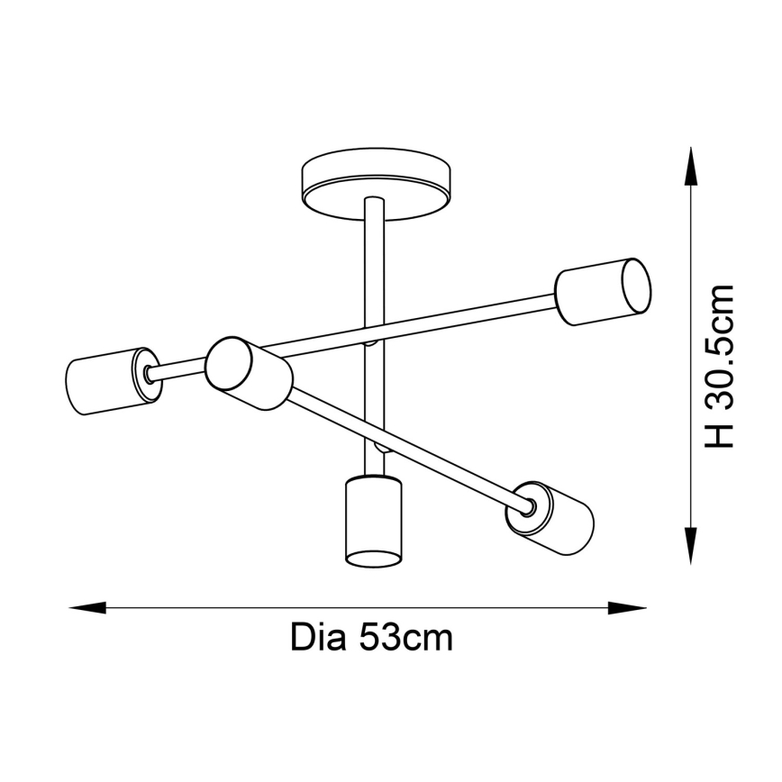 Endon 98786 - SOHAN varrega lühter 5xE27/10W/230V messing