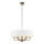 Endon 98933 - Lühter HIGHCLERE 6xE14/40W/230V valge/messing d. 55 cm