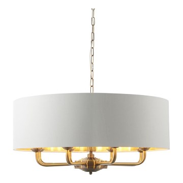 Endon 98938 - Ketiga lühter HIGHCLERE 8xE14/40W/230V, läbimõõt 70 cm, valge/messing
