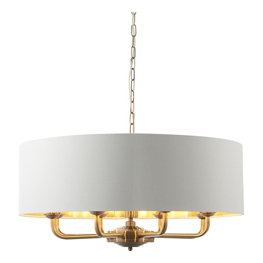 Endon 98938 - Ketiga lühter HIGHCLERE 8xE14/40W/230V, läbimõõt 70 cm, valge/messing