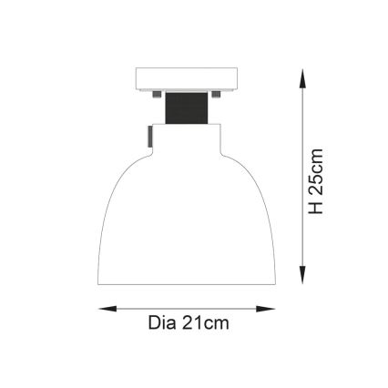 Endon 99106 - Laevalgusti URBAN 1xE27/10W/230V must/läbipaistev