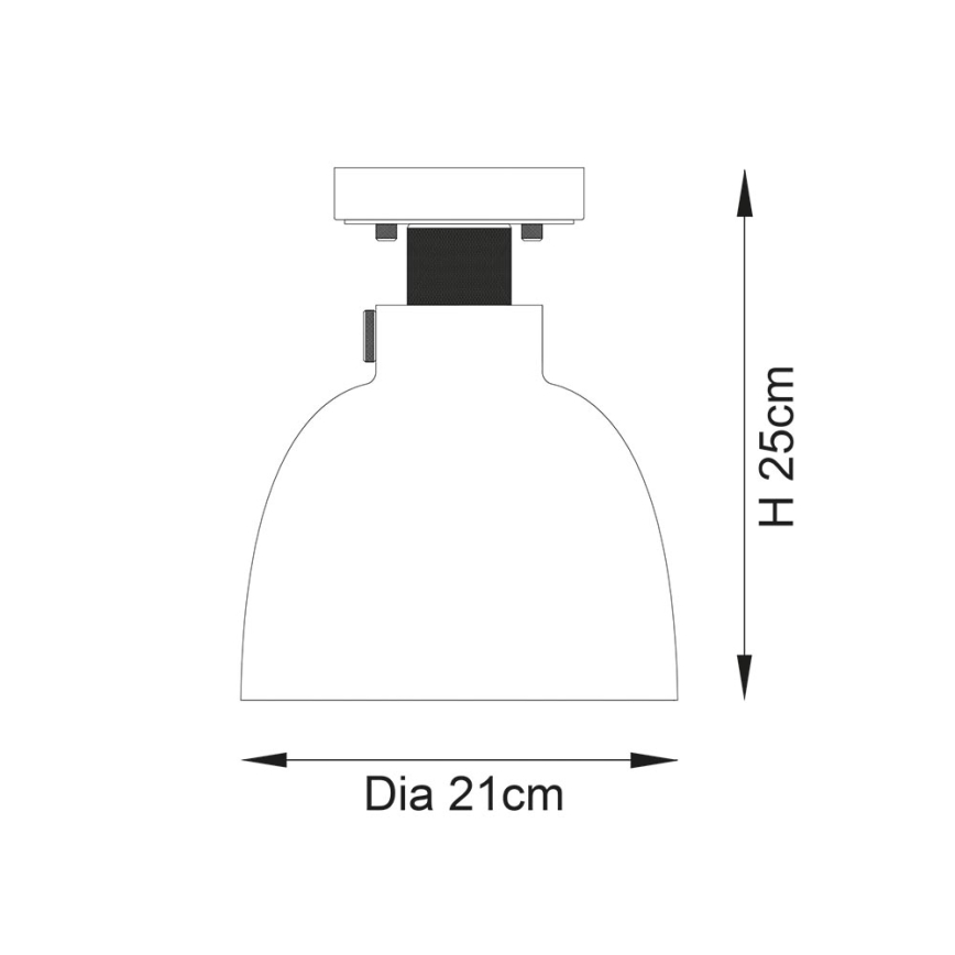 Endon 99106 - Laevalgusti URBAN 1xE27/10W/230V must/läbipaistev