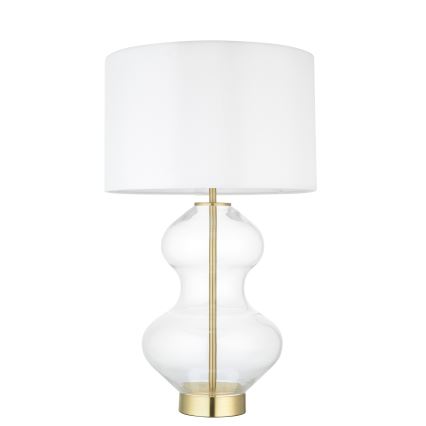 Endon 99110 - Hämardatav laualamp KELDA 1xE27/10W/230V valge/kuldne