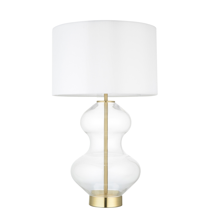 Endon 99110 - Hämardatav laualamp KELDA 1xE27/10W/230V valge/kuldne