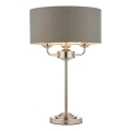 Endon 99149 - Laualamp HIGHCLERE 3xE14/18W/230V hall/läikiv kroom
