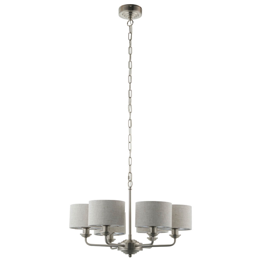 Endon 99151 - ketiga ripplühter HIGHCLERE 6xE14/28W/230V hall/mattkroom läbimõõt 53 cm