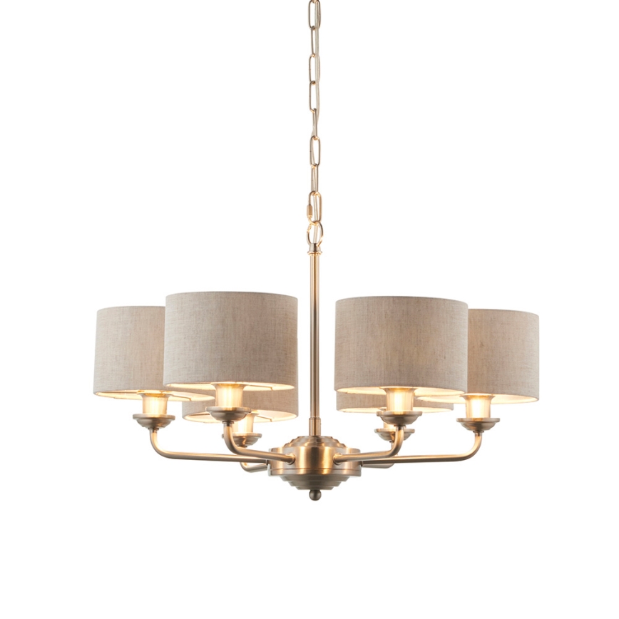 Endon 99151 - ketiga ripplühter HIGHCLERE 6xE14/28W/230V hall/mattkroom läbimõõt 53 cm
