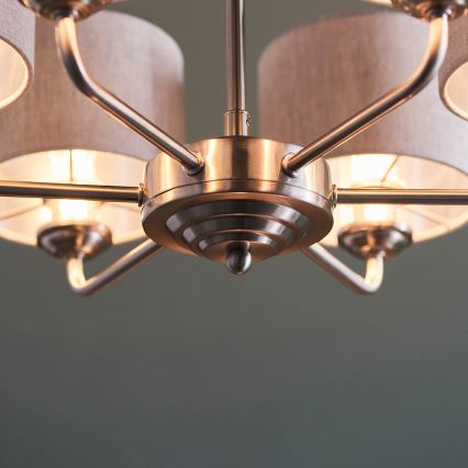 Endon 99151 - ketiga ripplühter HIGHCLERE 6xE14/28W/230V hall/mattkroom läbimõõt 53 cm