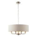 Endon 99152 - Lühter HIGHCLERE 8xE14/40W/230V hall/matt kroom d. 70 cm