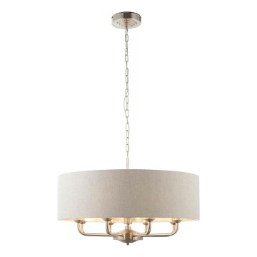 Endon 99152 - Lühter HIGHCLERE 8xE14/40W/230V hall/matt kroom d. 70 cm