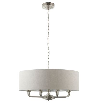 Endon 99152 - Lühter HIGHCLERE 8xE14/40W/230V hall/matt kroom d. 70 cm
