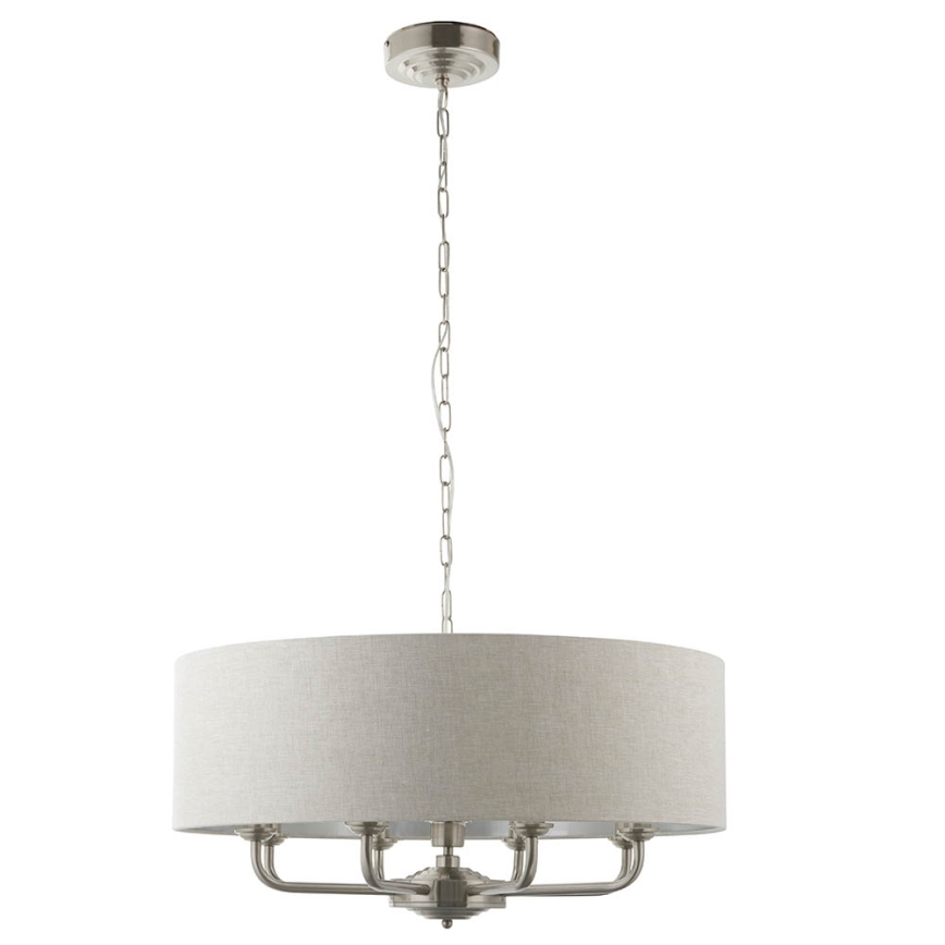 Endon 99152 - Lühter HIGHCLERE 8xE14/40W/230V hall/matt kroom d. 70 cm