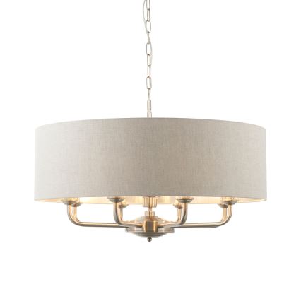 Endon 99152 - Lühter HIGHCLERE 8xE14/40W/230V hall/matt kroom d. 70 cm