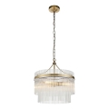 Endon 99167 - Lühter MARIETTA 3xE14/7W/230V messing/läbipaistev