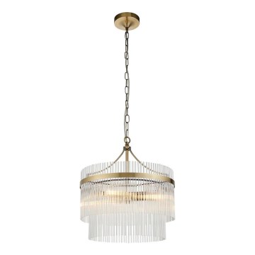 Endon 99167 - Lühter MARIETTA 3xE14/7W/230V messing/läbipaistev