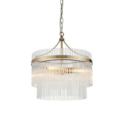 Endon 99167 - Lühter MARIETTA 3xE14/7W/230V messing/läbipaistev