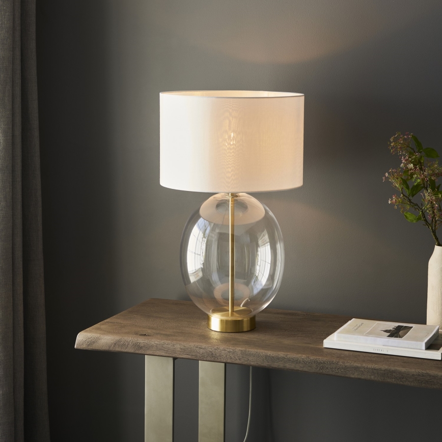 Endon 99292 - Hämardatav laualamp KELDA 1xE27/10W/230V kreemjas/kuldne