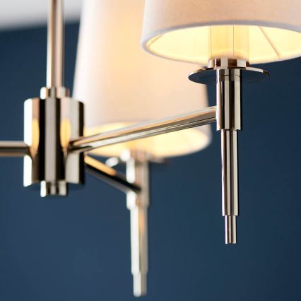 Endon 99455 - Vardaga rippvalgusti 3xE14/6W/230V läikiv kroom/valge