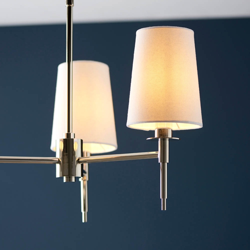 Endon 99455 - Vardaga rippvalgusti 3xE14/6W/230V läikiv kroom/valge