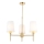 Endon 99456 - Varrega rippvalgusti 3xE14/6W/230V kuldne/valge
