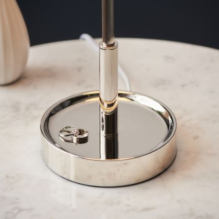 Endon 99596 - Laualamp 1xE27/10W/230V valge/läikiv kroom