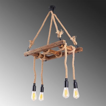 EREBOS 4xE27/40W/230V pruun lamp