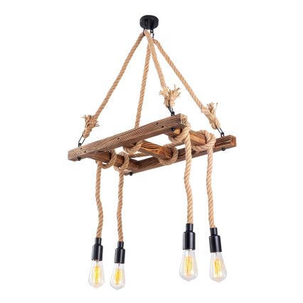 EREBOS 4xE27/40W/230V pruun lamp