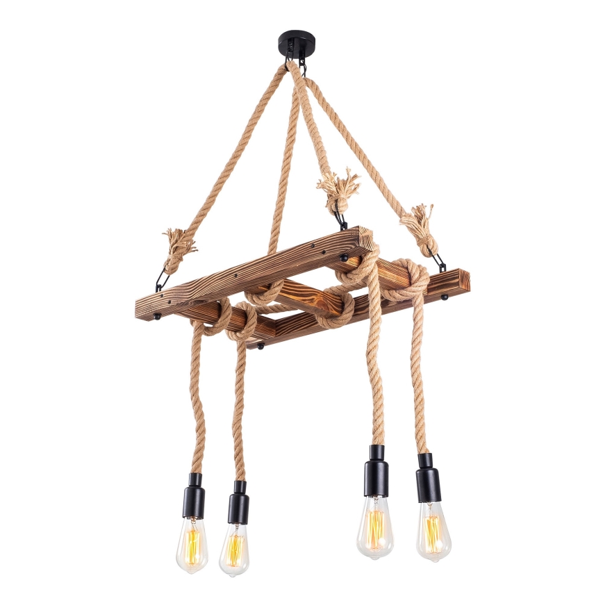 EREBOS 4xE27/40W/230V pruun lamp