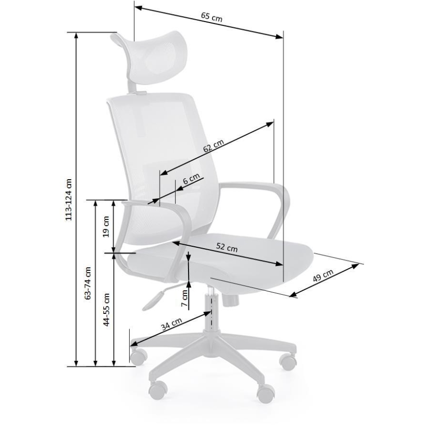 Ergonoomiline kontoritool ARSEN hall