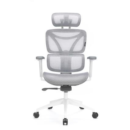 Ergonoomiline kontoritool LEVANO hall/valge/must