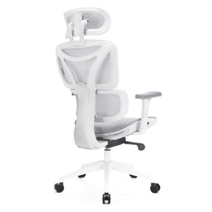 Ergonoomiline kontoritool LEVANO hall/valge/must