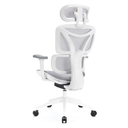 Ergonoomiline kontoritool LEVANO hall/valge/must
