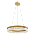 Eritav elegantne kuldne ripplühter kaablil FROZI LED/32W/230V, läbimõõt 50 cm