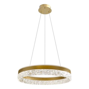 Eritav elegantne kuldne ripplühter kaablil FROZI LED/32W/230V, läbimõõt 50 cm