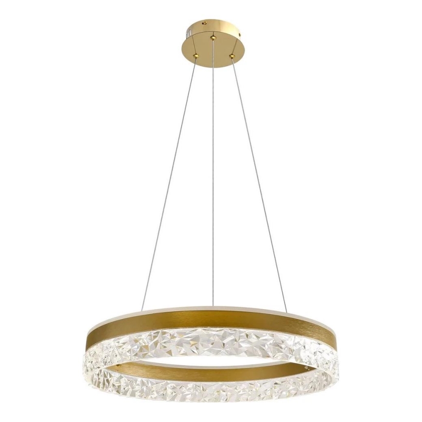 Eritav elegantne kuldne ripplühter kaablil FROZI LED/32W/230V, läbimõõt 50 cm