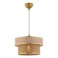 ERO ripplamp 1xE27/60W/230V pruun/naast