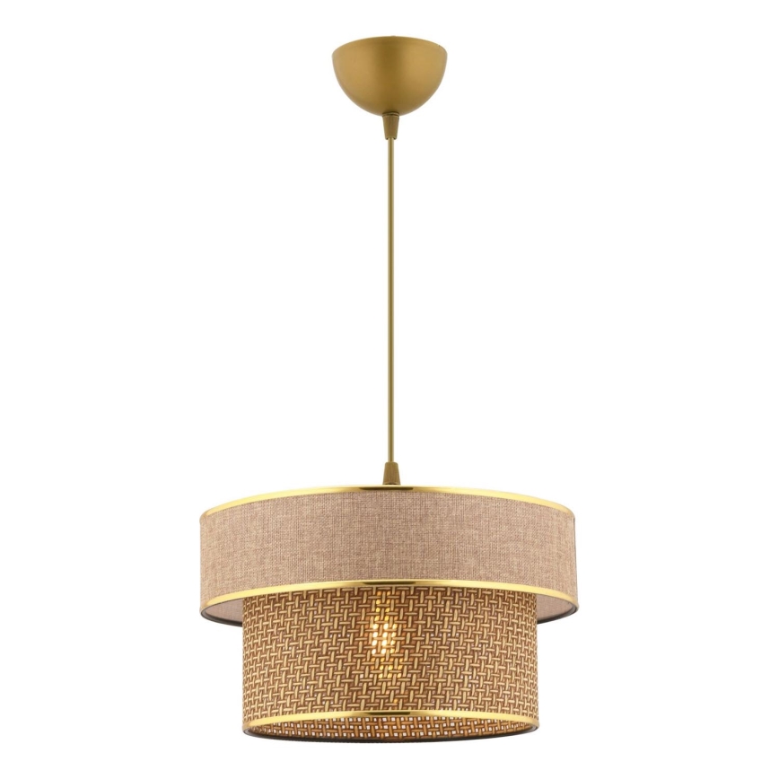 ERO ripplamp 1xE27/60W/230V pruun/naast