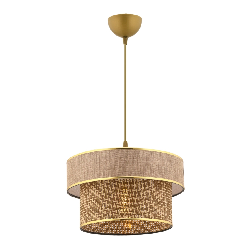 ERO ripplamp 1xE27/60W/230V pruun/naast