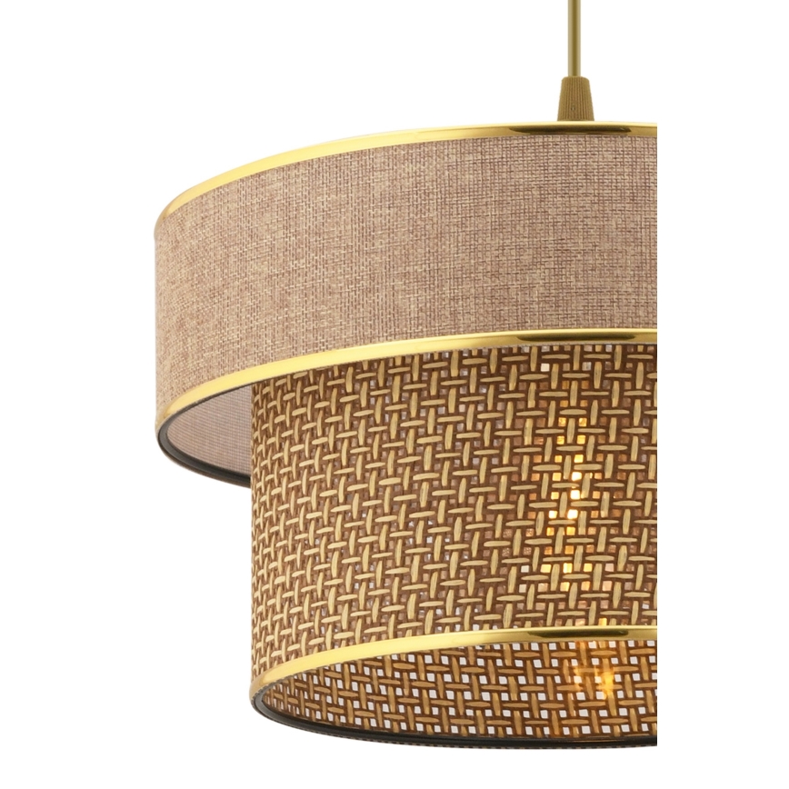ERO ripplamp 1xE27/60W/230V pruun/naast