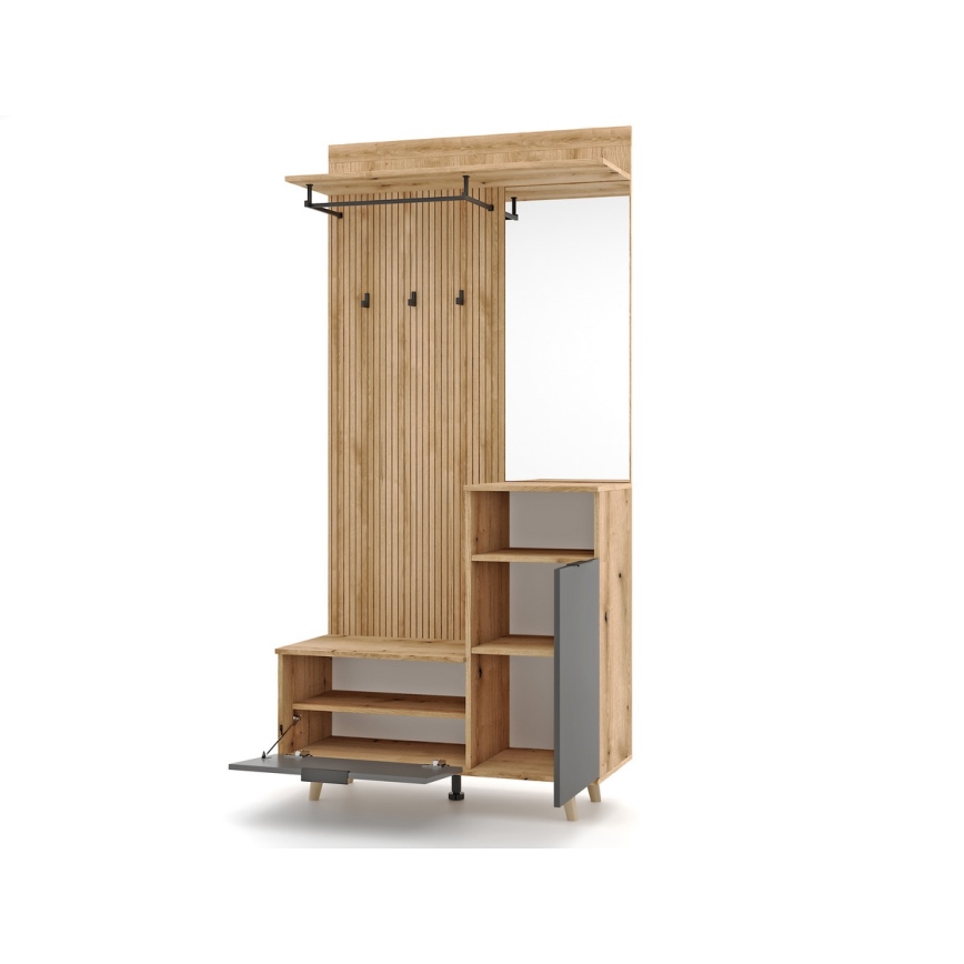 Esiku sein peegliga SVEN, pruun/grafiit