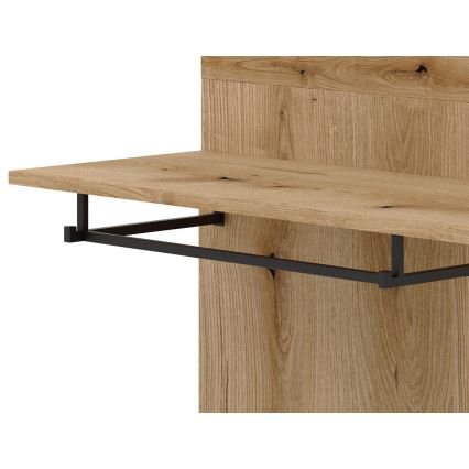 Esiku seinakomplekt peegliga SVEN, pruun/valge