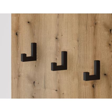 Esiku seinakomplekt peegliga SVEN, pruun/valge