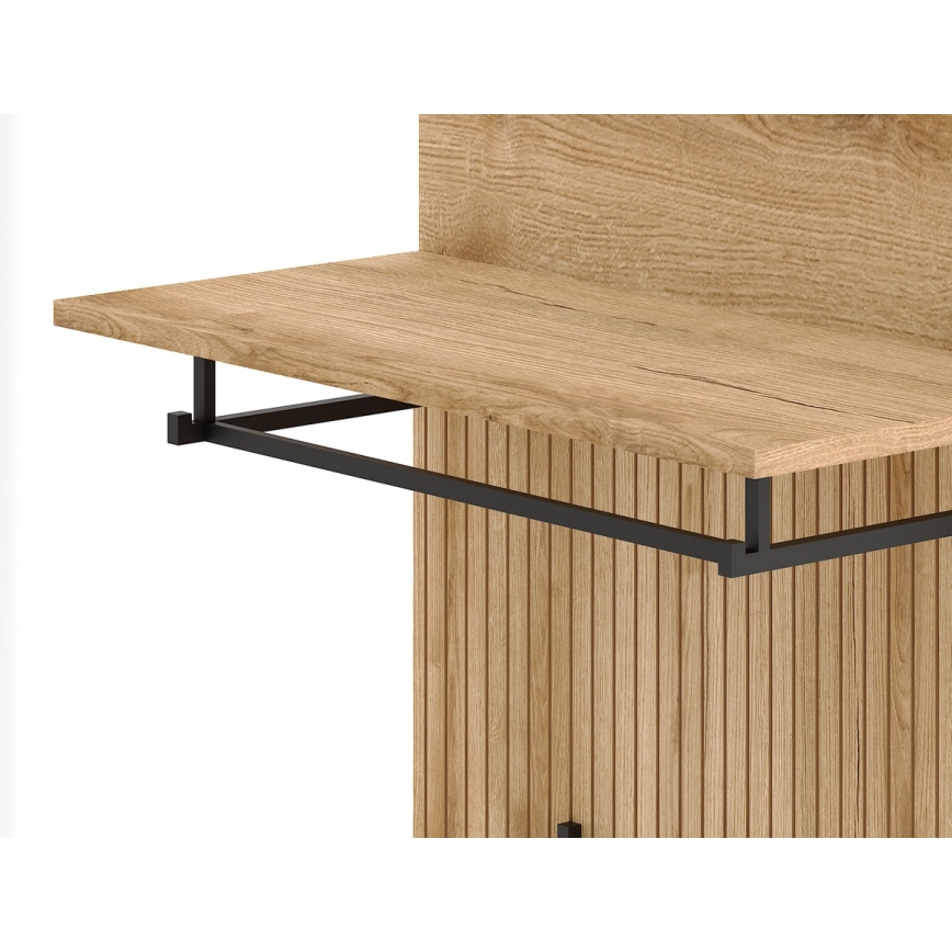 Esikumööbli komplekt KLEO, pruun/valge