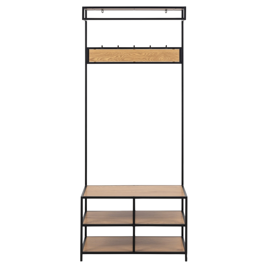 Esikumööblikomplekt SARON, tamm/must