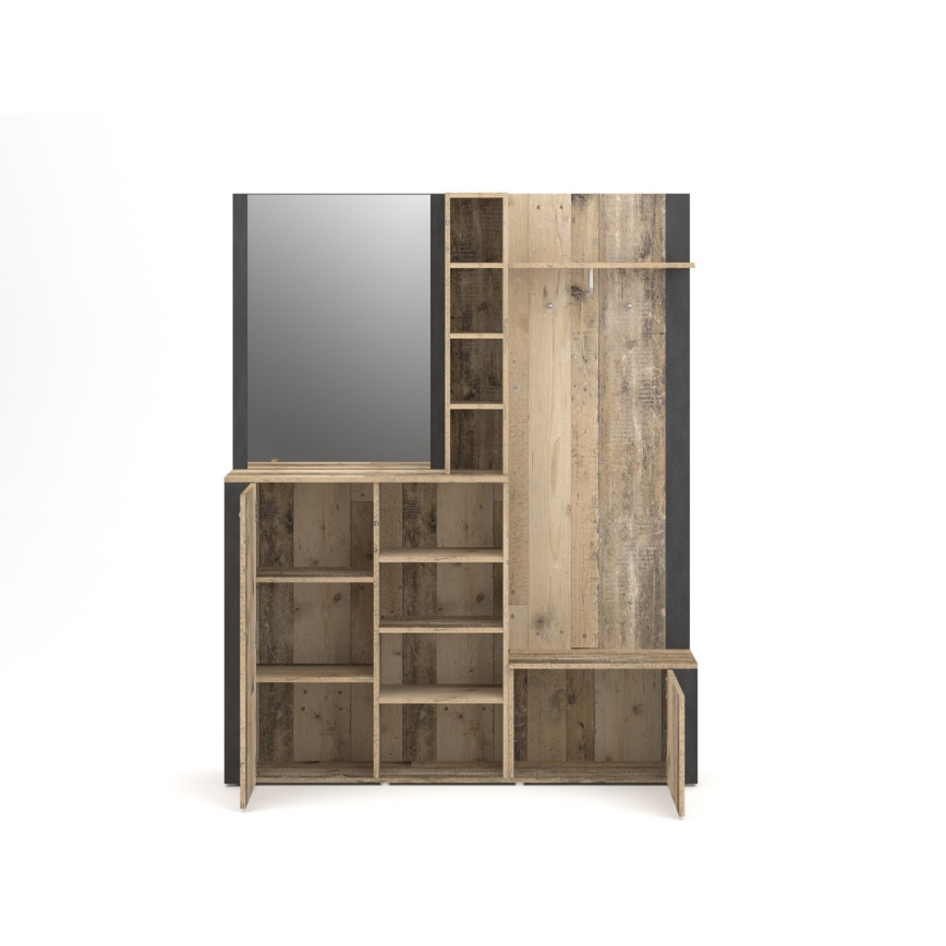 Esikusein peegliga KEVIN pruun/must